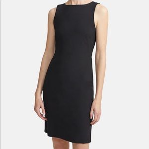 Theory Betty Black Dress in Stretch Wool